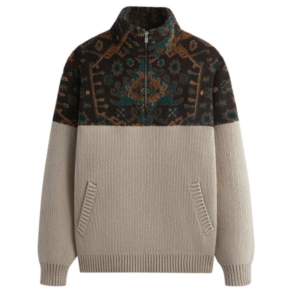 Kith Sebastian Quarter Zip 'Sandy Heather'